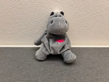 Nici Mäppchen Nilpferd figürlich Schlampermäppchen Bud Belly grau pinkes Herz