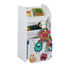 Kinderregal, Regal Kinderzimmer, Spielzeugregal Spielzeug Aufbewahrung mit Boxen