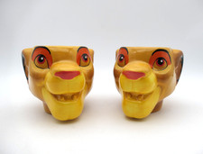 2x Simba Tassen Kaffeetasse Disney König der Löwen Mug