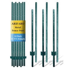 Metallzaunpfosten 215cm Grün