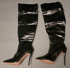 LEDER Sexy Overknee Stiefel