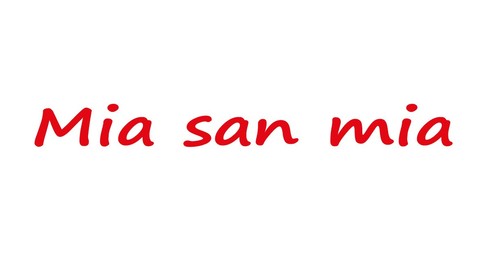 Mia san aufkleber 30cm - san,