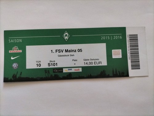 Sammler ticket werder - sammler,