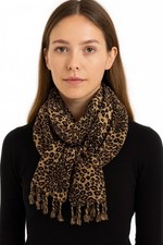Schal Tuch Leoparden Muster