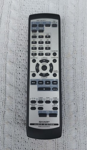 Sharp rrmcg0395awsa audio - rrmcg0395awsa,