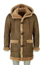 Herren Lammfell Dufflecoat