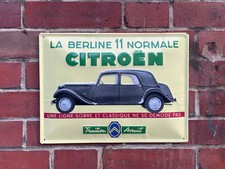 Metallschild Citroen 11CV -