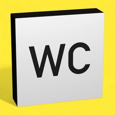 WC Verkehrsschild - LED