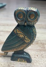 Bronzestatue, Eule, Göttin Athene