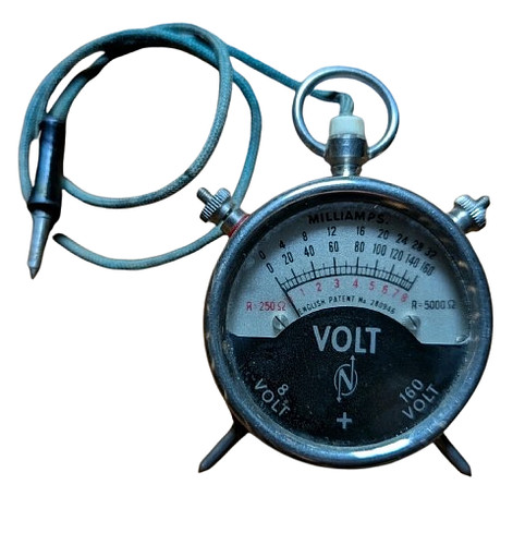 Vintage voltmeter volt - voltmeter, gauge
