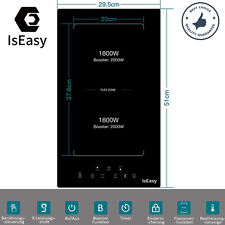 Induktionskochfeld 30 cm 2 Platten Glaskeramik Einbau Induktionskochplatte Timer