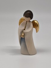 Pema Engel mit Trompete Holzfigur