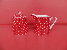 Green Gate Spot  Red 1 Milchkännchen 1 Zuckerdose