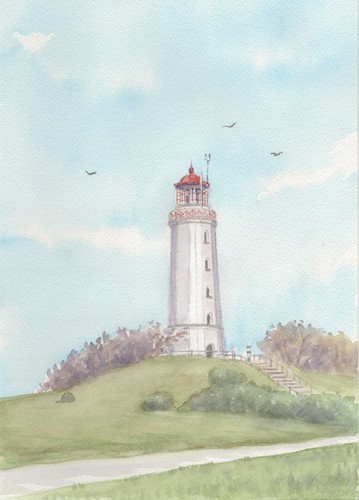Original aquarell ostsee - aquarell, -ostsee