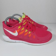 Nike Free 5.0 Damen-Laufschuhe pink weiß CrossFit Fitnessstudio Hyrox UK-Größe 6,5