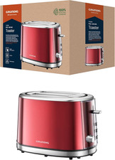 Grundig TA 6330 Toaster Red Sense, 18 Centimeters L X 32 Centimeters W X 20 Cent
