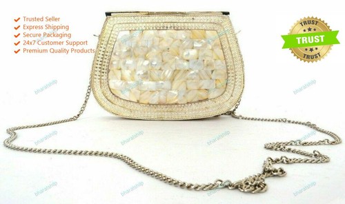 Perlmutt silber look - silber, damen