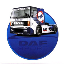 Werbe-Aufkleber DAF Fina