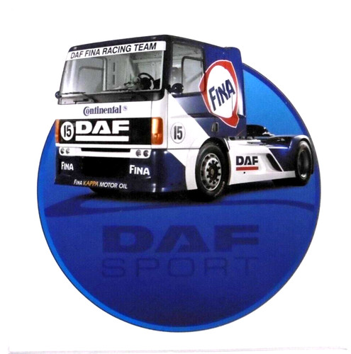 Werbe aufkleber daf fina - daf,