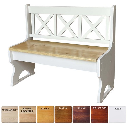 Sitzbank kiefer massivholz - ,