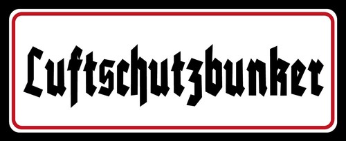 Blechschild 27x10