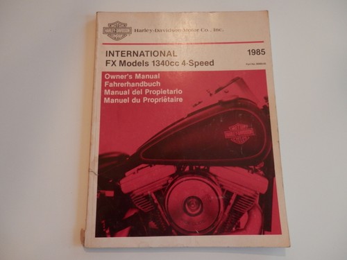 Harley owners manual - owners,