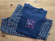 Schlafanzug Gr. 164, M - Schiesser, Winter/Weihnachten