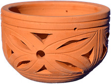 Ton-/Lochtopf  für Orchideen Handgefertigt 13 cm, 15er Topf u 18er Topf zur Wahl