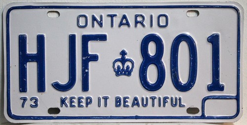 Kanada nummernschild ontario - kanada,