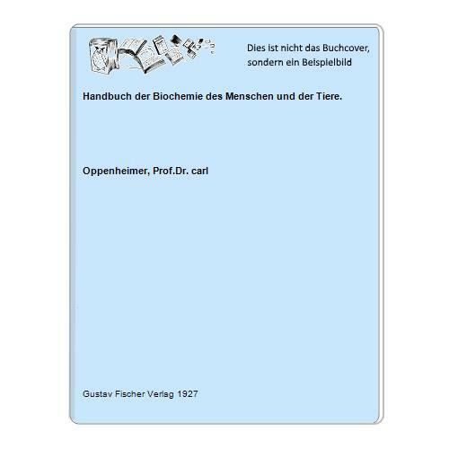 Handbuch der biochemie - der,