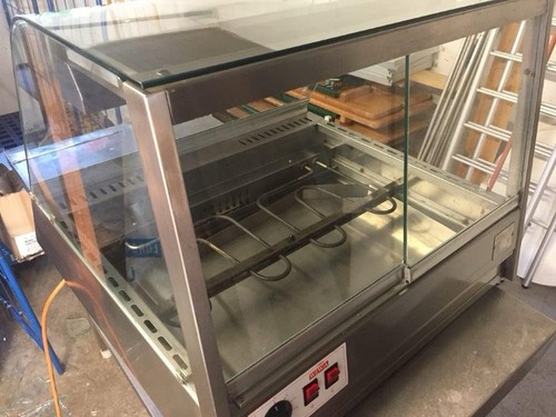Warmhaltetheke mit glasaufsatz - mit,