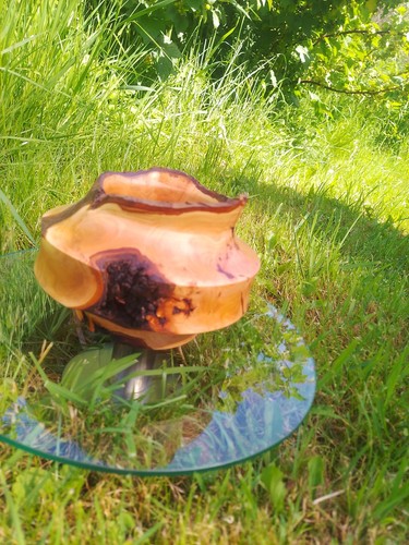 Holzvase unikat handarbeit - ,