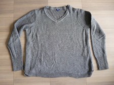 Cecil Strick Pullover Langarm V-Ausschnitt, Grau-Blau, Gr. XXL