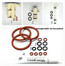 Delonghi O-Ring Dichtung SET Brühgruppe Brühkolben mit Thermoblock ESAM AEG Fett
