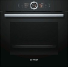 Bosch HSG636BB1 Serie 8 Backofen Elektro 4D Heißluft / Dampfbackofen, schwarz, A