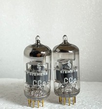 2 x  Röhren CCa = E88CC 6922 matched pair Siemens Halske grey plates