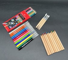 Konvolut Stifte Buntstifte Carioca Aquarellstifte Pinsel SET1 #KA240