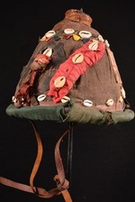 A Primitive African Bamun Hunter Cap Cameroon Afrique 126