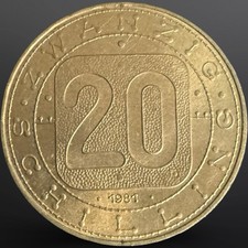 20 Schilling 1981 – Österreich – Männergruppe / Neun Bundesländer – Sammlermünze