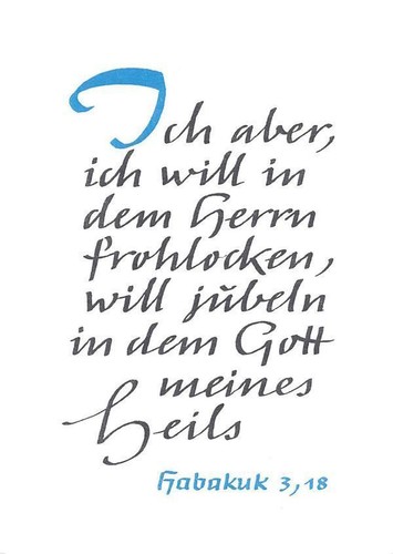 Ansichtskarte psalm habakuk - psalm, "habakuk