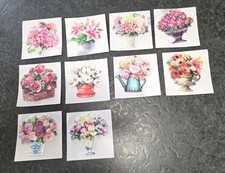 Wachsbilder Blumen für Kerzen