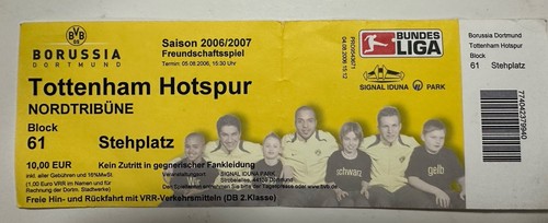 Ticket bvb 2006 2007 borussia - ticket, 2006/2007