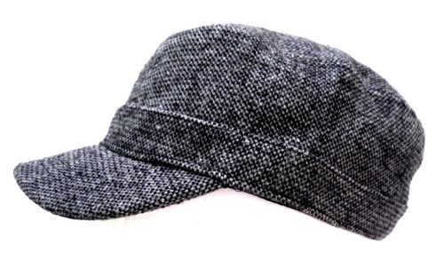 Herren mütze cap tweedmuster - herren,
