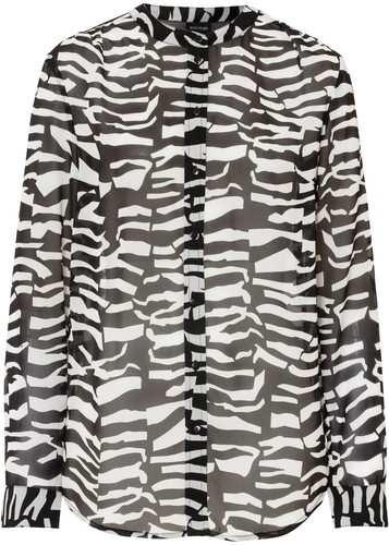 Chiffon bluse 40 - gr., wollweiß