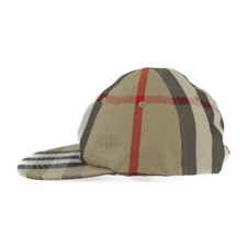 BURBERRY Cap 8056296 Baseballcap Karomütze Gr56 Baumwolle Beige