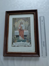 altes Bild  Kommunion 14. APRIL 1912 Untergang Titanic Rahmen Alt Dachbodenfund