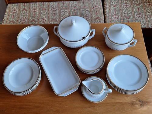 Tafelservice mit goldrand ddr - tafelservice,