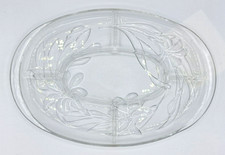 Servierplatte oval glas mit - oval,