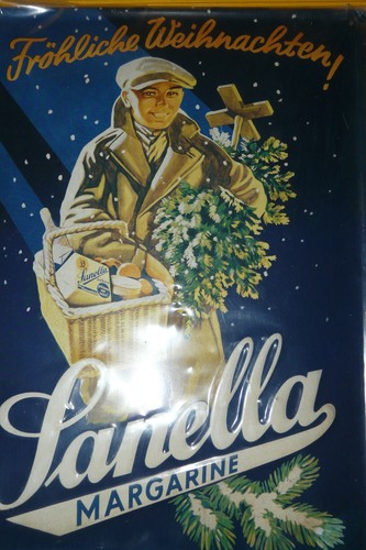 Schönes blechschild sanella - blechschild,