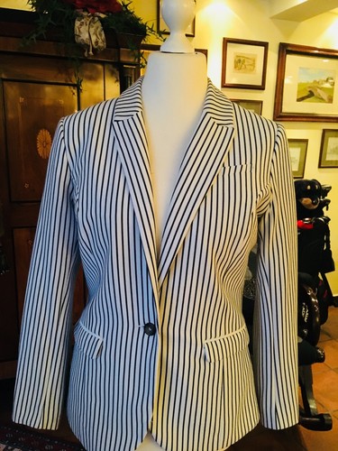 Blazer blau weiss streifen - weiss,
